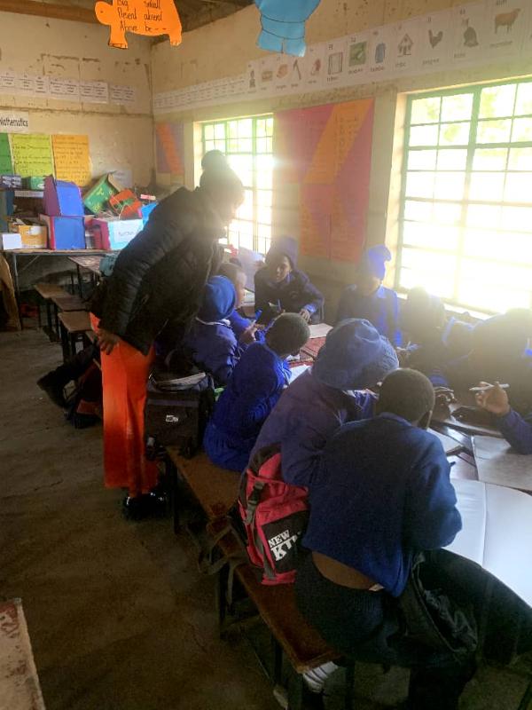 Learners participating in group work